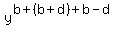 y%5E%28b%2B%28b%2Bd%29%2Bb-d%29