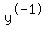 y%5E-1