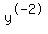 y%5E-2