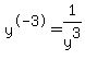 y%5E-3+=+1%2Fy%5E3