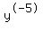 y%5E-5