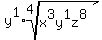 y%5E1%2Aroot%284%2C+x%5E3y%5E1z%5E8%29