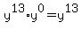 y%5E13%2Ay%5E0=y%5E13