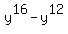 y%5E16+-+y%5E12
