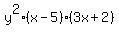 y%5E2%28x-5%29%283x%2B2%29