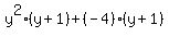 y%5E2%28y%2B1%29%2B%28-4%29%28y%2B1%29