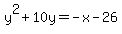 y%5E2%2B10y=-x-26