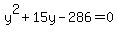 y%5E2%2B15y-286=0
