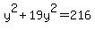 y%5E2%2B19y%5E2=216