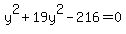 y%5E2%2B19y%5E2-216=0