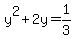 y%5E2%2B2y=1%2F3
