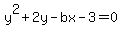 y%5E2%2B2y-bx-3=0