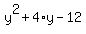 y%5E2%2B4%2Ay-12