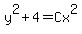 y%5E2%2B4=Cx%5E2