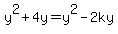 y%5E2%2B4y+=+y%5E2-2ky