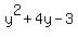 y%5E2%2B4y-3
