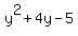 y%5E2%2B4y-5