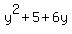 y%5E2%2B5%2B6y