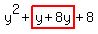 y%5E2%2Bhighlight%28y%2B8y%29%2B8