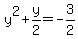 y%5E2%2By%2F2=-3%2F2