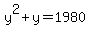 y%5E2%2By=1980