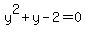 y%5E2%2By-2=0