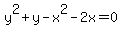 y%5E2%2By-x%5E2-2x=0