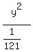 y%5E2%2F%281%2F121%29
