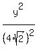 y%5E2%2F%284%2Asqrt%282%29%29%5E2
