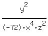 y%5E2%2F-72x%5E4z%5E2
