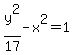 y%5E2%2F17+-+x%5E2+=+1