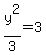 y%5E2%2F3=3