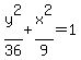 y%5E2%2F36%2Bx%5E2%2F9=1