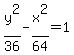 y%5E2%2F36+-+x%5E2%2F64+=+1