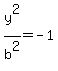 y%5E2%2Fb%5E2=-1