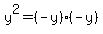 y%5E2=%28-y%29%28-y%29