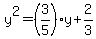 y%5E2=%283%2F5%29y%2B2%2F3