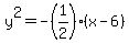 y%5E2=-%281%2F2%29%28x-6%29