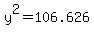 y%5E2=106.626