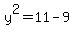 y%5E2=11-9