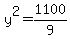y%5E2=1100%2F9
