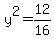 y%5E2=12%2F16