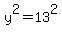 y%5E2=13%5E2