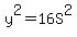 y%5E2=16S%5E2
