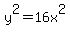 y%5E2=16x%5E2