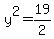 y%5E2=19%2F2