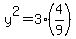y%5E2=3%284%2F9%29