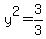 y%5E2=3%2F3