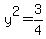 y%5E2=3%2F4