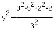 y%5E2=3%5E2%2A5%5E2%2A2%5E2%2A2%2F3%5E2